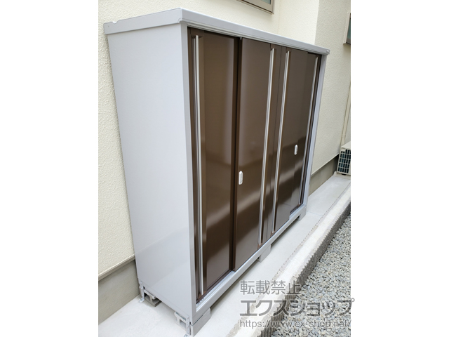 大阪府堺市のの物置・屋外倉庫 シンプリー 一般型 2160×615×1903（MJX-216E-P） MJX-216E-P-TB 施工例