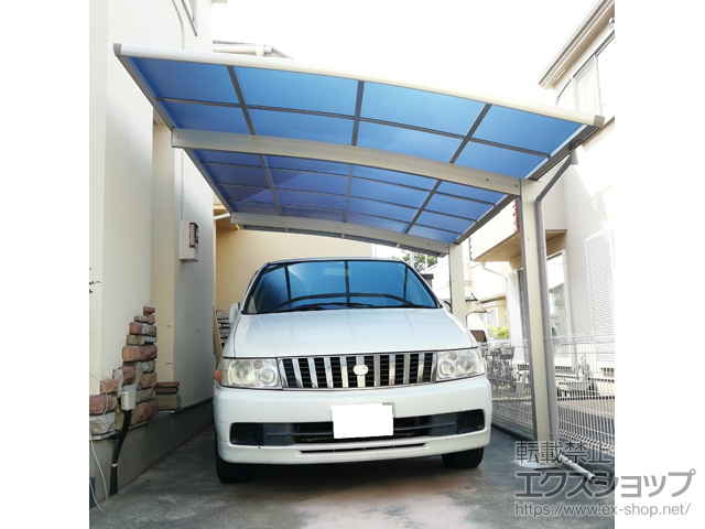 神奈川県横浜市ののカーポート プレシオスポート 積雪〜20cm対応 施工例