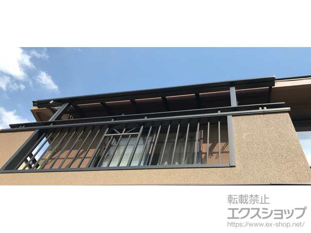 群馬県利根郡みなかみ町ののバルコニー・ベランダ屋根 テラスVS R型 積雪50cm対応 屋根タイプ 単体 施工例