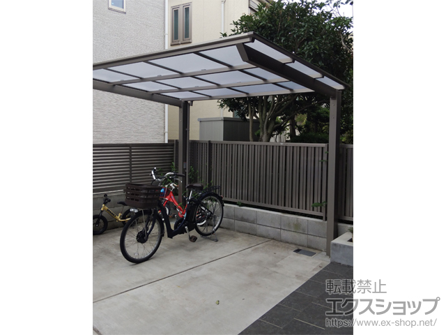 東京都練馬区ののサイクルポート・駐輪場 ネスカFミニ (フラットスタイル) 積雪〜20cm対応 施工例