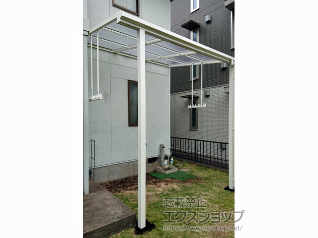 神奈川県相模原市ののテラス屋根 ソラリア F型 テラスタイプ 単体 積雪〜20cm対応 施工例