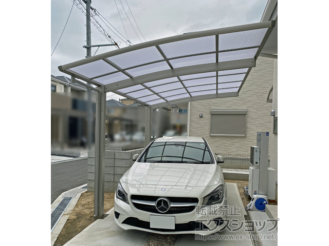大阪府寝屋川市ののカーポート プレシオスポート 積雪〜20cm対応 施工例