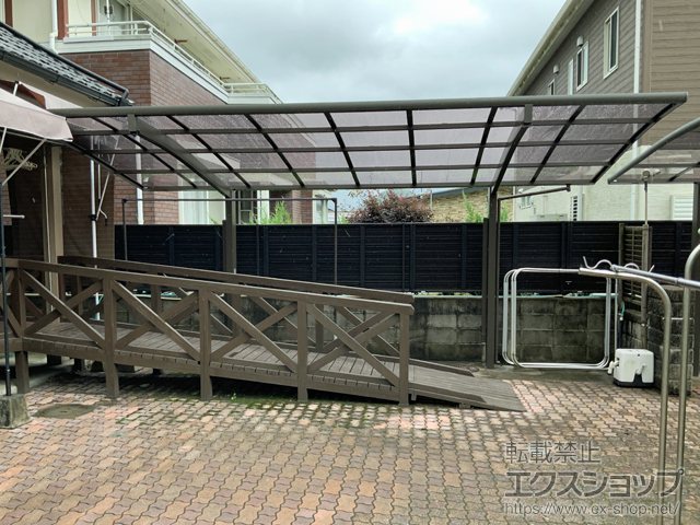 鹿児島県霧島市ののカーポート ネスカR (ラウンドスタイル) 積雪〜20cm対応 施工例