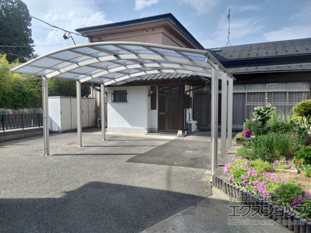 宮城県刈田郡蔵王町ののカーポート レイナツインポートグラン　積雪〜20cm対応 施工例