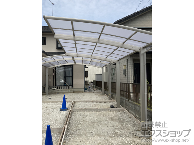 滋賀県近江八幡市ののカーポート プレシオスポート 積雪〜20cm対応 施工例
