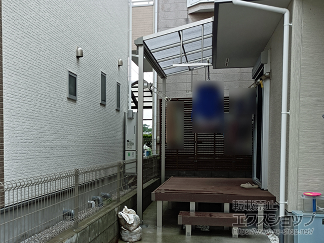 東京都八王子市ののテラス屋根 ソラリア F型 テラスタイプ 単体 積雪〜20cm対応 施工例