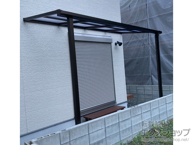 京都府京都市ののテラス屋根 ソラリア F型 テラスタイプ 単体 積雪〜20cm対応 施工例