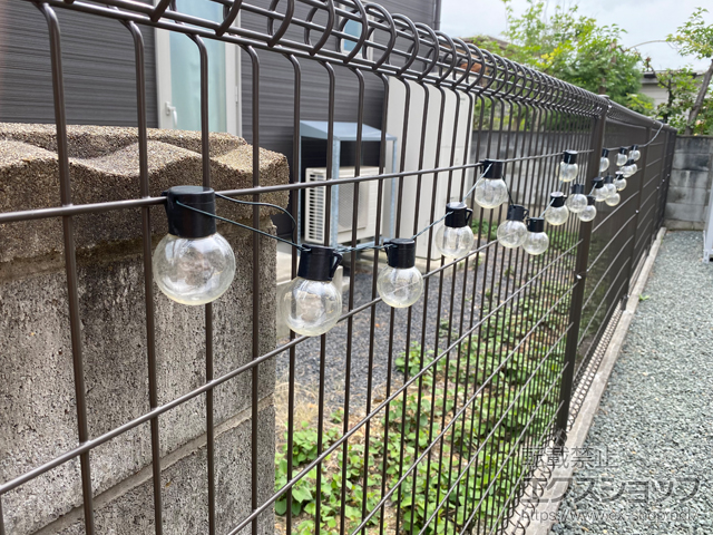 山形県天童市ののフェンス・柵 ハイグリッドフェンスN1型 間仕切タイプ 施工例
