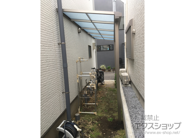 東京都品川区ののテラス屋根 スピーネ F型 テラスタイプ 単体 積雪〜20cm対応 施工例
