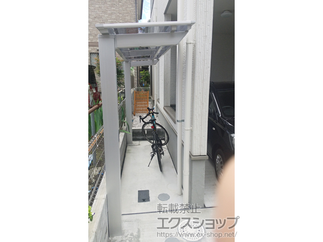 埼玉県入間市ののサイクルポート・駐輪場 ネスカFミニ (フラットスタイル) 積雪〜20cm対応 施工例