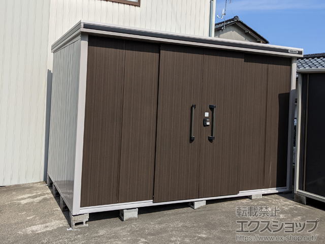 福井県坂井市のの物置・屋外倉庫 エルモ 積雪型 3620×2220×2358（LMDS-3622H） LMDS-3622H-DW 施工例