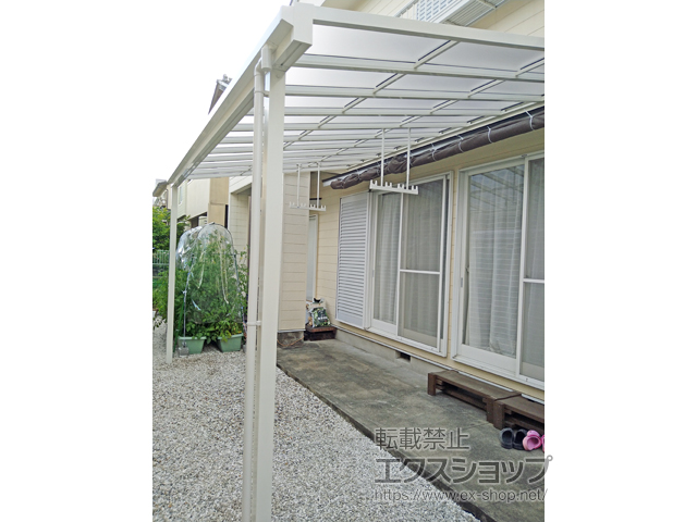 岐阜県多治見市ののテラス屋根 ソラリア F型 テラスタイプ 単体 積雪〜20cm対応 施工例