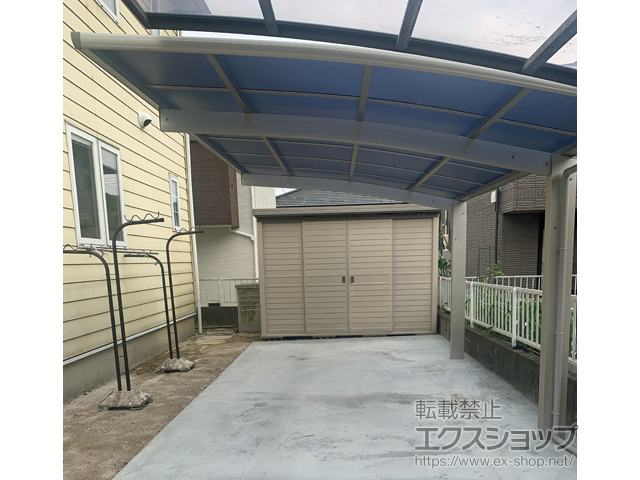 山口県周南市ののカーポート プレシオスポート 積雪〜20cm対応 施工例