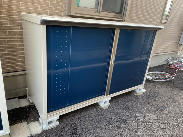 茨城県神栖市のの物置・屋外倉庫 グランプレステージジャンプ 1879×750×1100（GP-197DF） GP-197DF-DB 施工例