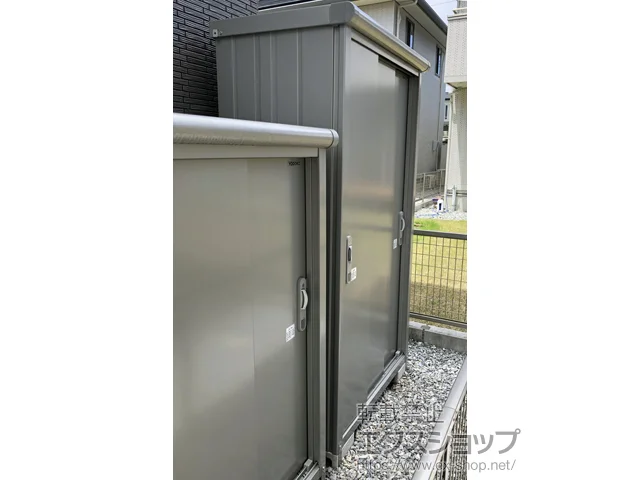 岐阜県大垣市のヨドコウの物置・収納・屋外倉庫 エスモ 一般型 1050×650×1959（ESE-1006A） ESE-1006A-SS 施工例