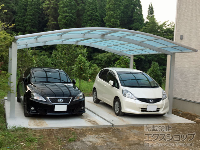 大分県竹田市ののカーポート レイナツインポートグラン　積雪〜20cm対応 施工例