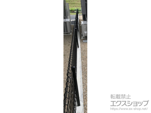 岐阜県岐阜市ののフェンス・柵 イーネットフェンス 3F型 自由柱施工 施工例