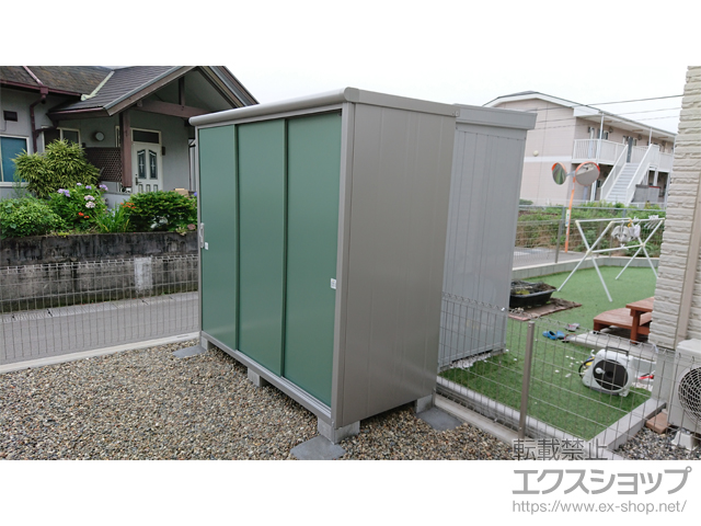 大分県大分市のの物置・屋外倉庫 エスモ 一般型 2100×900×1959（ESE-2109A） ESE-2109A-EG 施工例