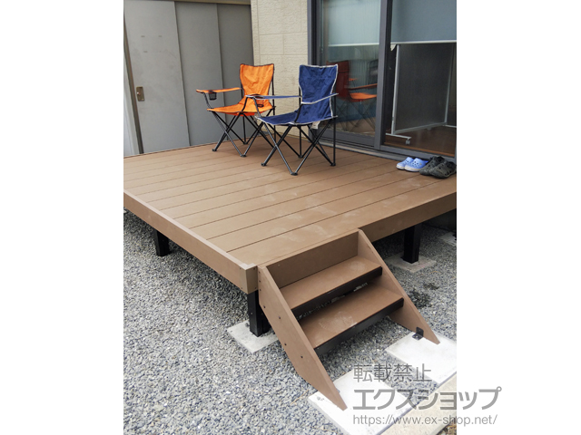 群馬県安中市ののウッドデッキ マージウッドデッキ 施工例