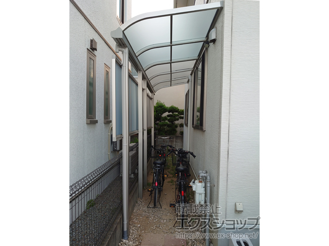 愛媛県松山市ののテラス屋根 ソラリア R型 テラスタイプ 単体 積雪〜20cm対応 施工例