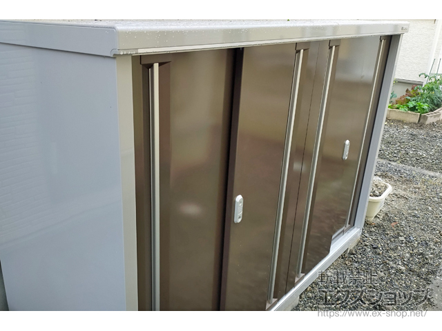 山梨県中央市のの物置・屋外倉庫 シンプリー 一般型 1940×755×1303 MJX-197C-P-TB 施工例