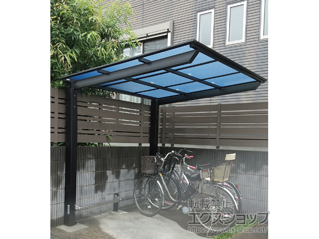 東京都町田市ののサイクルポート・駐輪場 ネスカFミニ (フラットスタイル) 積雪〜20cm対応 施工例