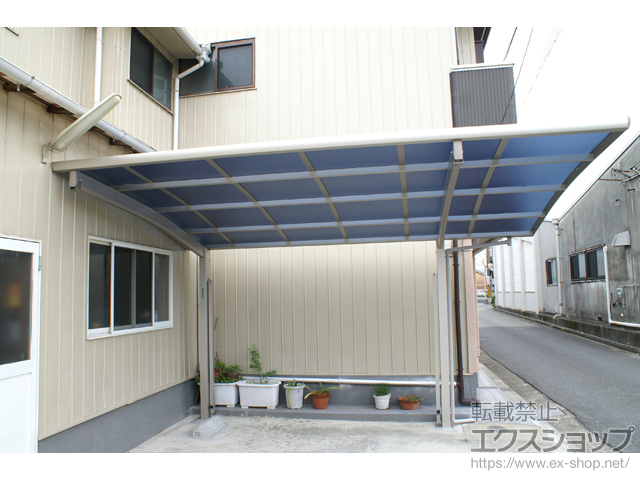 和歌山県日高郡みなべ町ののカーポート レイナポートグラン　積雪〜20cm対応 施工例