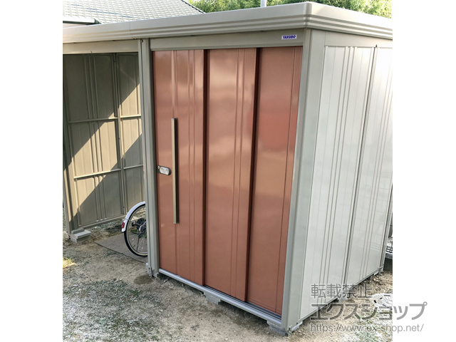 佐賀県佐賀市のの物置・屋外倉庫 Mr.ストックマン プラスアルファ 一般型 3015×1590×2110 TP-3015-T 施工例