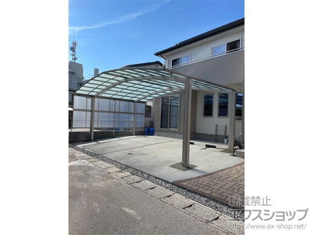 宮城県登米市ののカーポート レイナトリプルポートグラン　積雪〜20cm対応 施工例