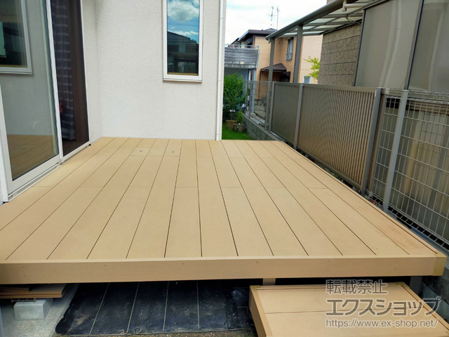 広島県廿日市市ののウッドデッキ リウッドデッキ 200 施工例