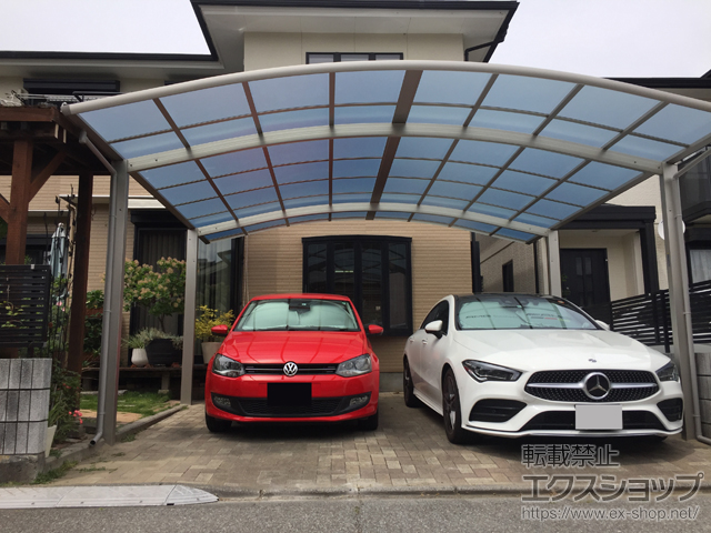 山梨県笛吹市ののカーポート レイナツインポートグラン　積雪〜20cm対応 施工例