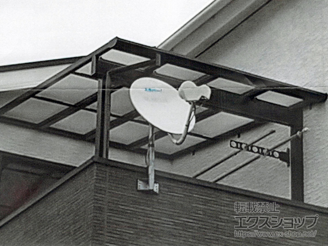 愛知県西尾市ののバルコニー・ベランダ屋根 レボリューZ F型 積雪50cm対応 屋根タイプ 単体 施工例