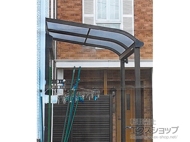愛知県西尾市ののテラス屋根 プレシオステラスII R型 テラスタイプ 単体 積雪〜20cm対応 施工例