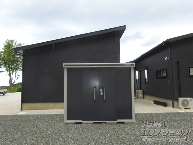 鹿児島県出水郡長島町のの物置・屋外倉庫 エルモ 一般型 2570×1870×2118（LMD-2518） LMD-2518-SM 施工例
