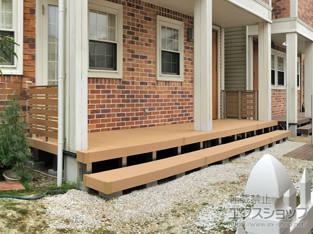 三重県四日市市ののウッドデッキ リウッドデッキ 200 施工例