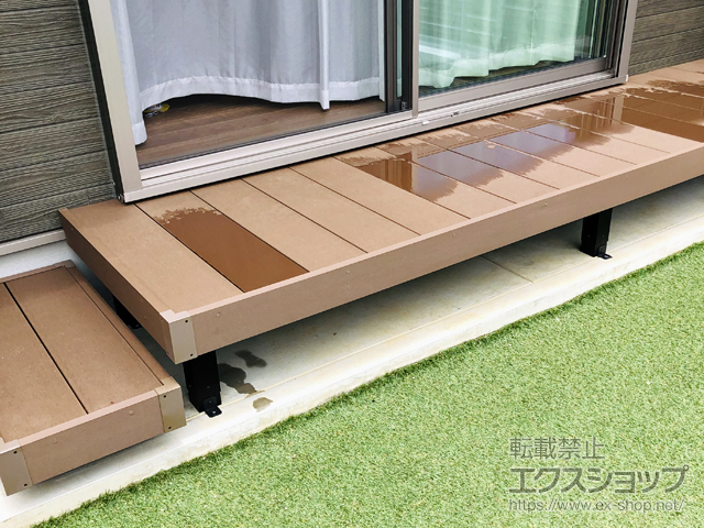 大阪府和泉市ののウッドデッキ リウッドデッキ 200 施工例