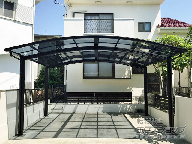 滋賀県彦根市ののカーポート プレシオスポート ワイド 積雪〜20cm対応 施工例