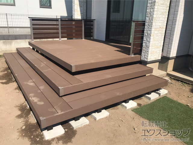 群馬県高崎市ののウッドデッキ リウッドデッキ 200 施工例