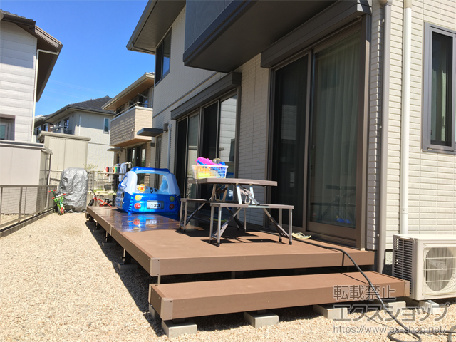 三重県桑名市ののウッドデッキ リウッドデッキ 200 施工例