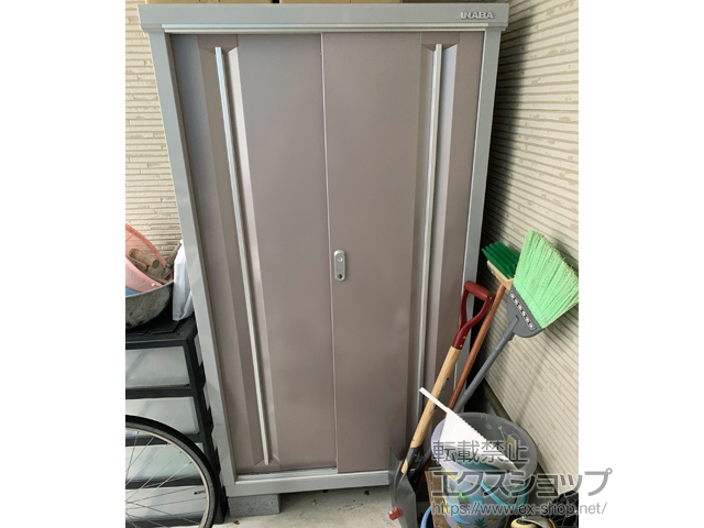 東京都足立区のの物置・屋外倉庫 シンプリー 一般型 900×415×1603 MJX-094D-AR 施工例