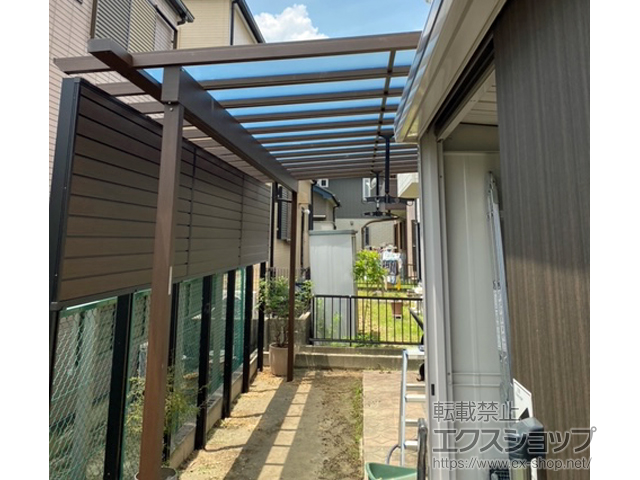 愛知県愛知郡東郷町ののテラス屋根 サザンテラス (パーゴラ仕様) テラスタイプ 単体　積雪〜20cm対応 施工例