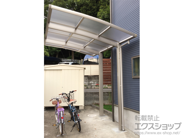 東京都調布市ののサイクルポート・駐輪場 レイナポートグランミニ 積雪〜20cm対応 施工例