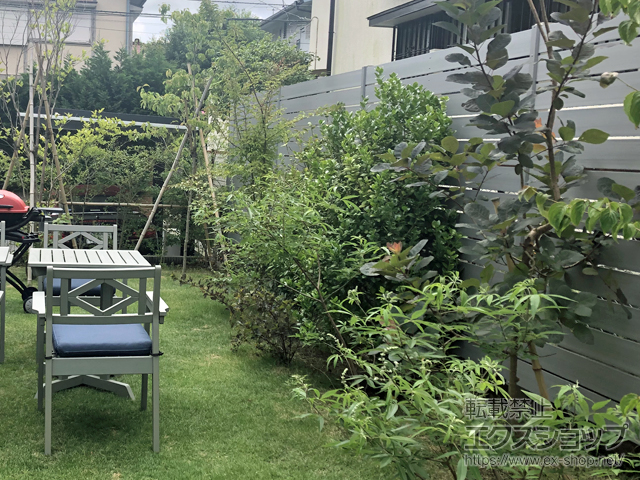 神奈川県鎌倉市ののフェンス・柵 マイティウッド ベーシック 隙間10mm H2000 板13段 施工例