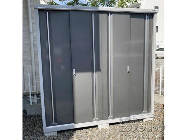 大阪府豊中市のの物置・屋外倉庫 シンプリー 一般型 1940×905×1903 MJX-199E-P-PG 施工例