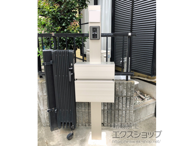 埼玉県入間郡三芳町のの機能門柱・ポスト プレシオス門柱 デラックスタイプ 施工例