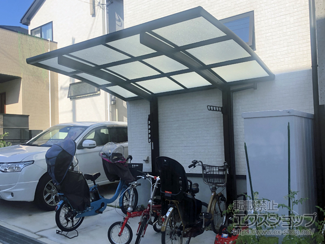 大阪府箕面市ののサイクルポート・駐輪場 レイナポートグランミニ 積雪〜20cm対応 施工例