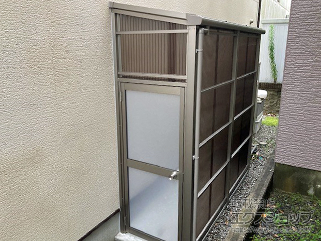 宮崎県延岡市ののストックヤード スピーネストックヤードF型 波板タイプ ヤード仕様 施工例