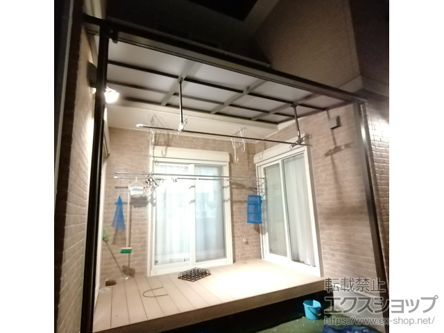 岐阜県瑞浪市ののテラス屋根 スピーネ F型 テラスタイプ 単体 積雪〜20cm対応 施工例