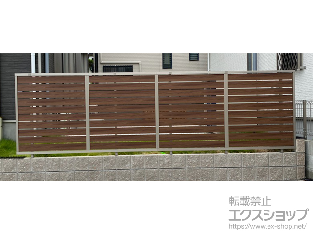 静岡県浜松市ののフェンス・柵 モクハイフェンス フリーポールタイプ 施工例