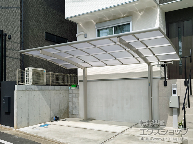 埼玉県朝霞市ののカーポート プレシオスポート 積雪〜20cm対応 施工例